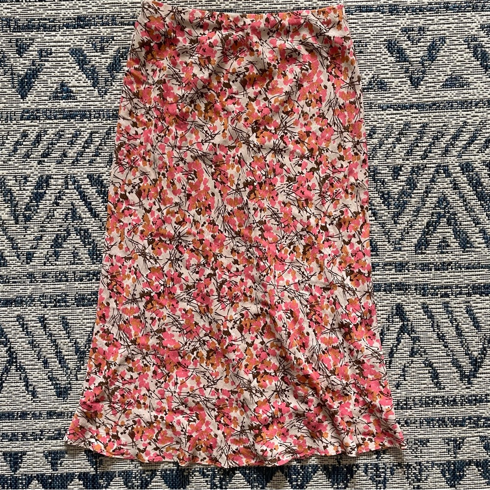 Printed Mid-Maxi Skirt